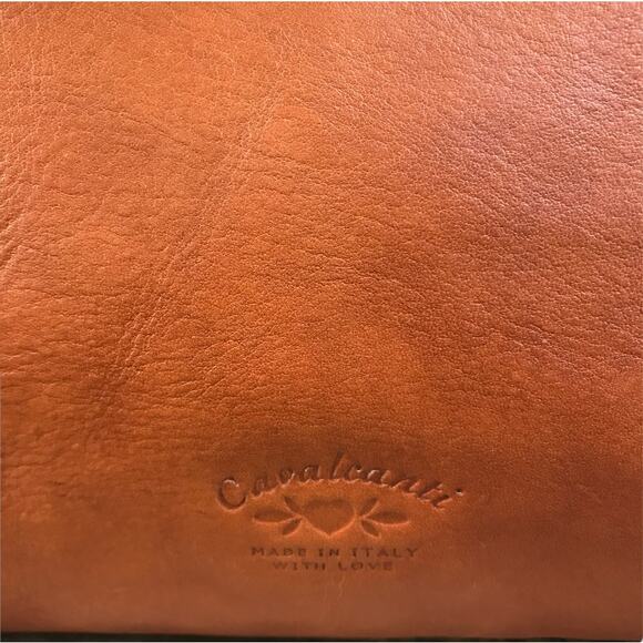 CAVALCANTI Italian Designer Leather Satchel Shoulder Bag Brown Luxury Timeless - Picture 9 of 14